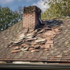 storm roofing damage to shingles